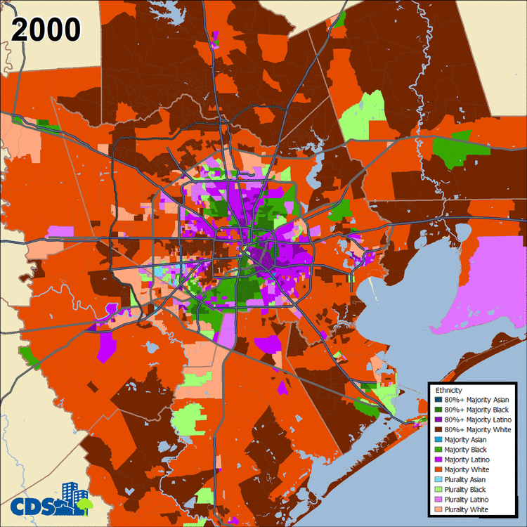 Map of Houston, Texas - GIS Geography